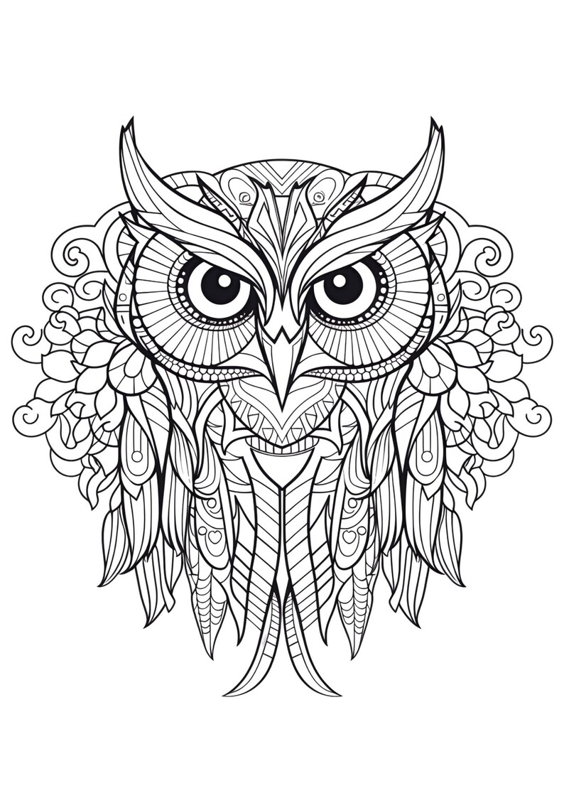 Mandalas Birds: Printable Mandela Coloring Book for Instant - Etsy