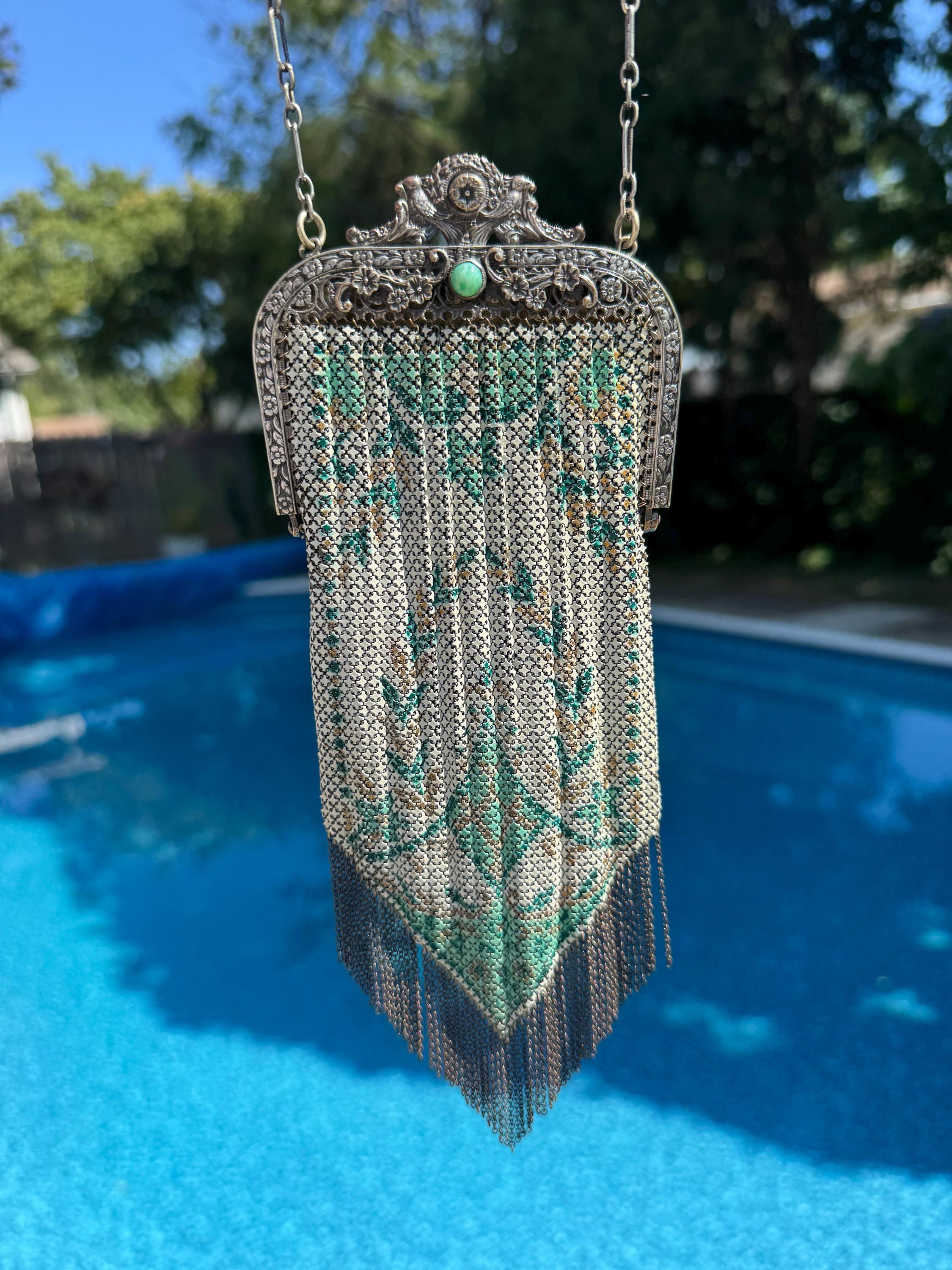 Whiting and Davis Purse With Fringe - Etsy