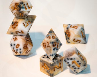 Dice set - Bubble Milk Tea - 7-piece set