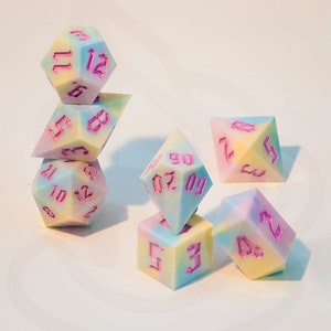 Dice set - Cotton Candy - 7-piece set