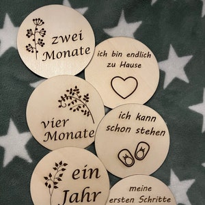 Meilensteinkarten für Baby, Mein erstes Jahr, Zwillinge, Babygeschenk