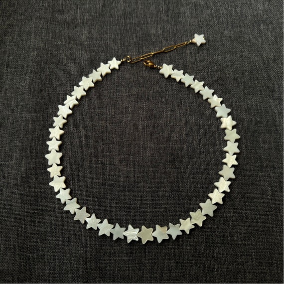 Star Shell Necklace, Sea Shell Necklace, Mother of Pearl Necklace