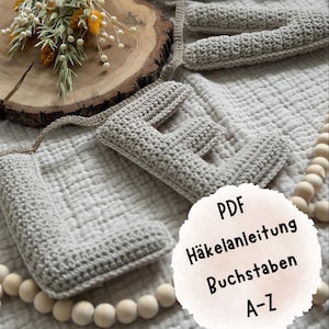 PDF “DEUTSCHE“ Häkelanleitung Alphabet von A-Z