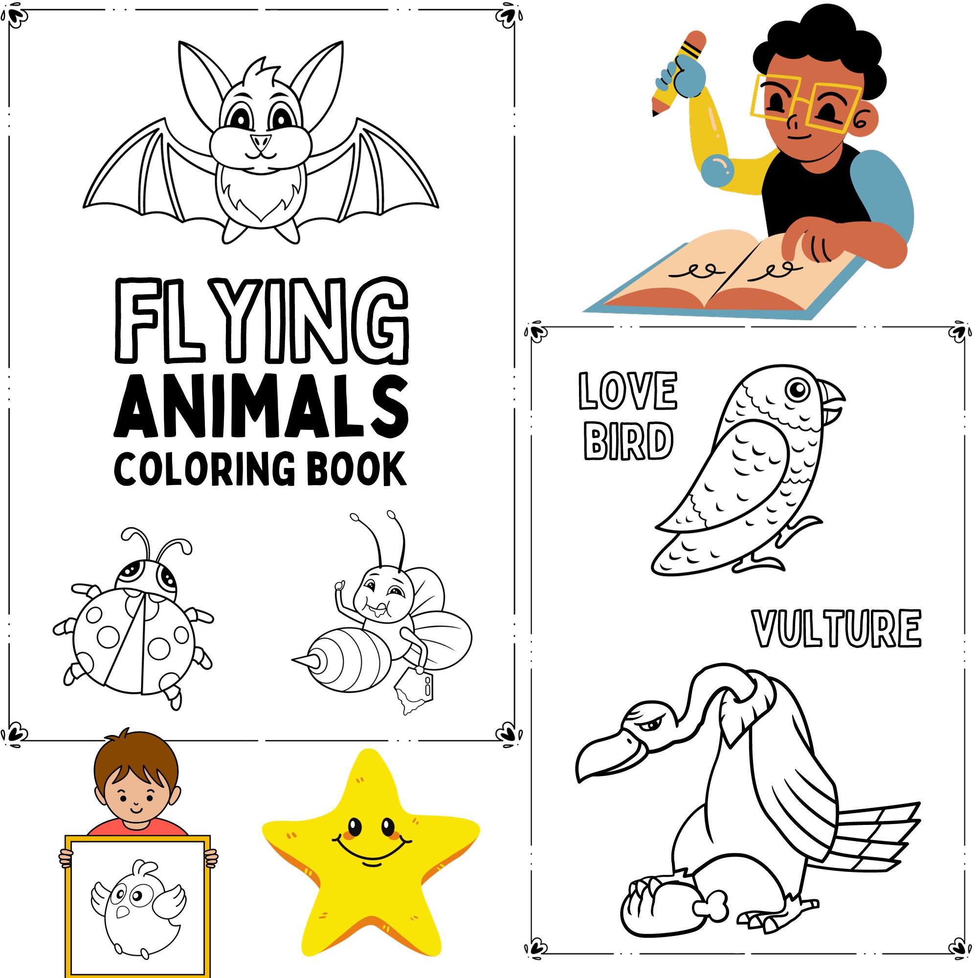 Kids Drawing Template, Best Quality Coloring Template. Best HD Quality ...