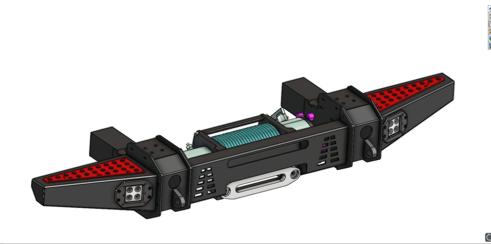 Defender Front Winch Bumper,front Bumper Files, Dxf Files,cnc Files,diy,patterns Blueprints,land