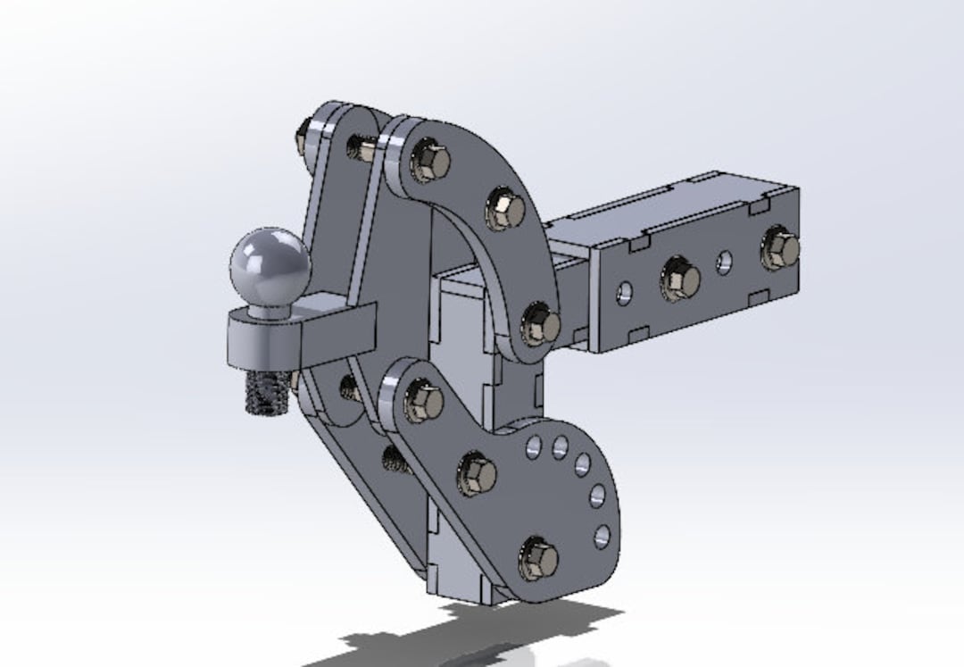 Height Adjustable Drawbar Desing Dxfsltd,drawbar, Etsy