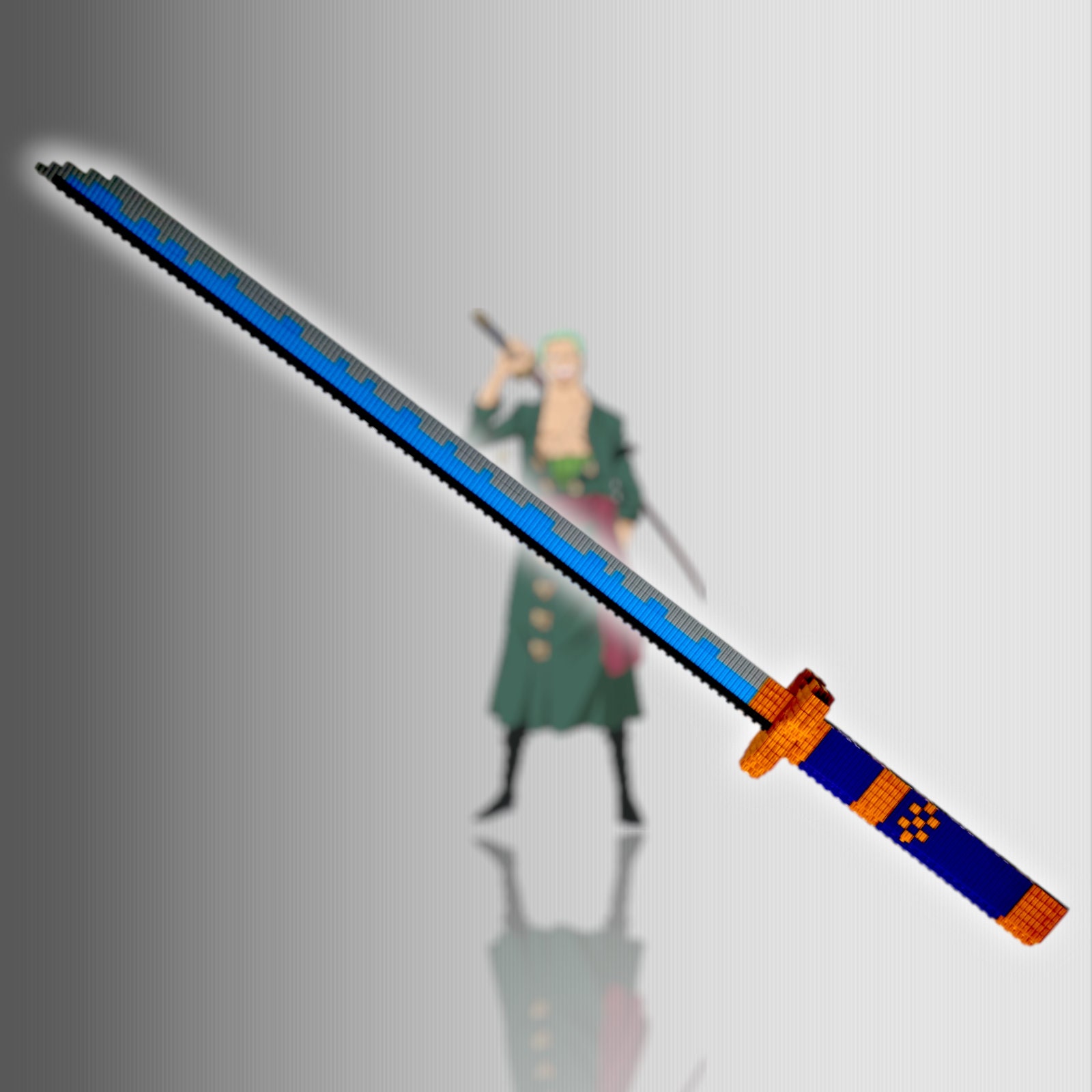 White Ame No Habakiri Enma Sword of Roronoa Zoro in $88 (Japanese Steel is  also Available) from One Piece Swords| Japanese Samurai Sword