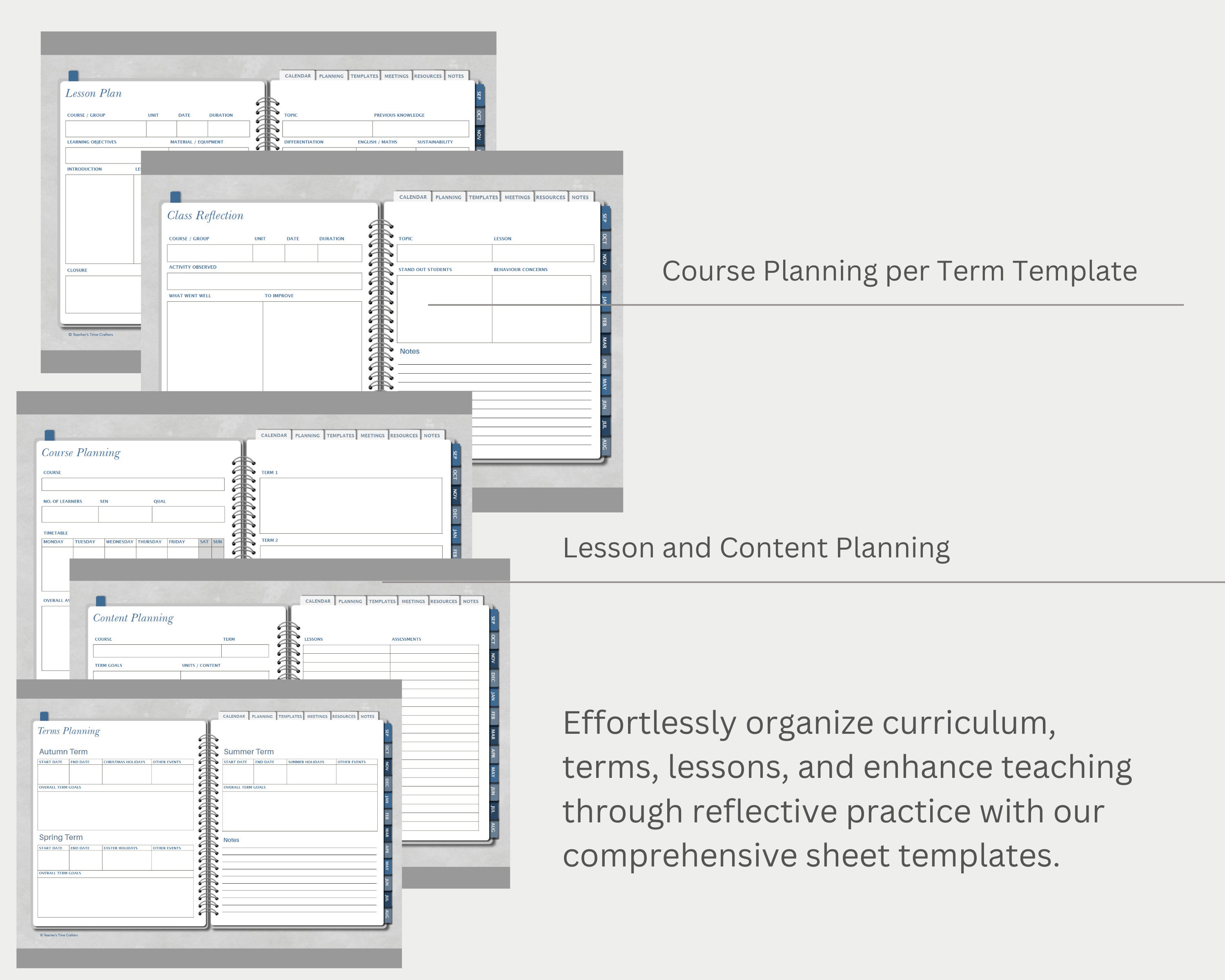FE Teacher 20232024 Digital Academic Planner Blue, Goodnotes
