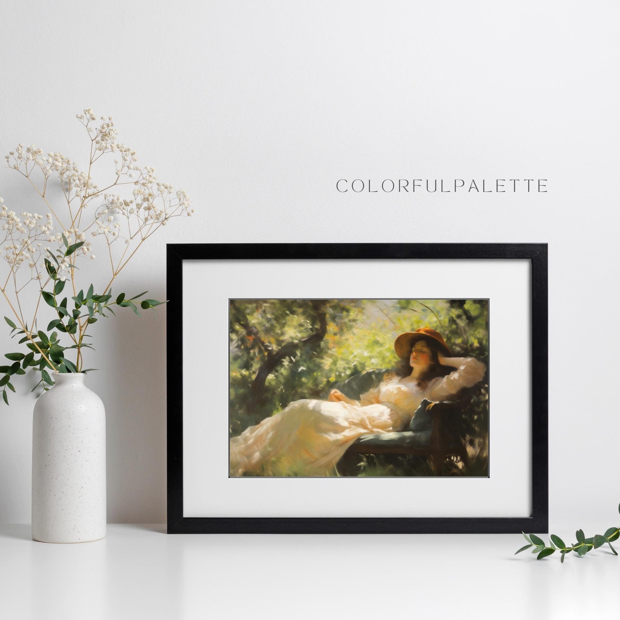 Woman Portrait Oil Painting Printable Feminine Wall Art - Etsy