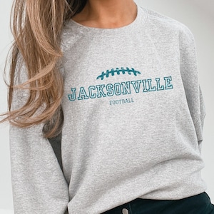 Jacksonville Vintage Game Day Football Sweatshirt, Cute Oversized Jacksonville Crewneck, Jaguars Retro 90s Style Shirt, Jacksonville Tshirt
