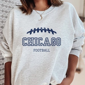 Chicago Vintage Game Day Football Sweatshirt, Chicago Retro Style 90s Vintage Crewneck, Bears Fan Gifts, Bears Football Pull Over