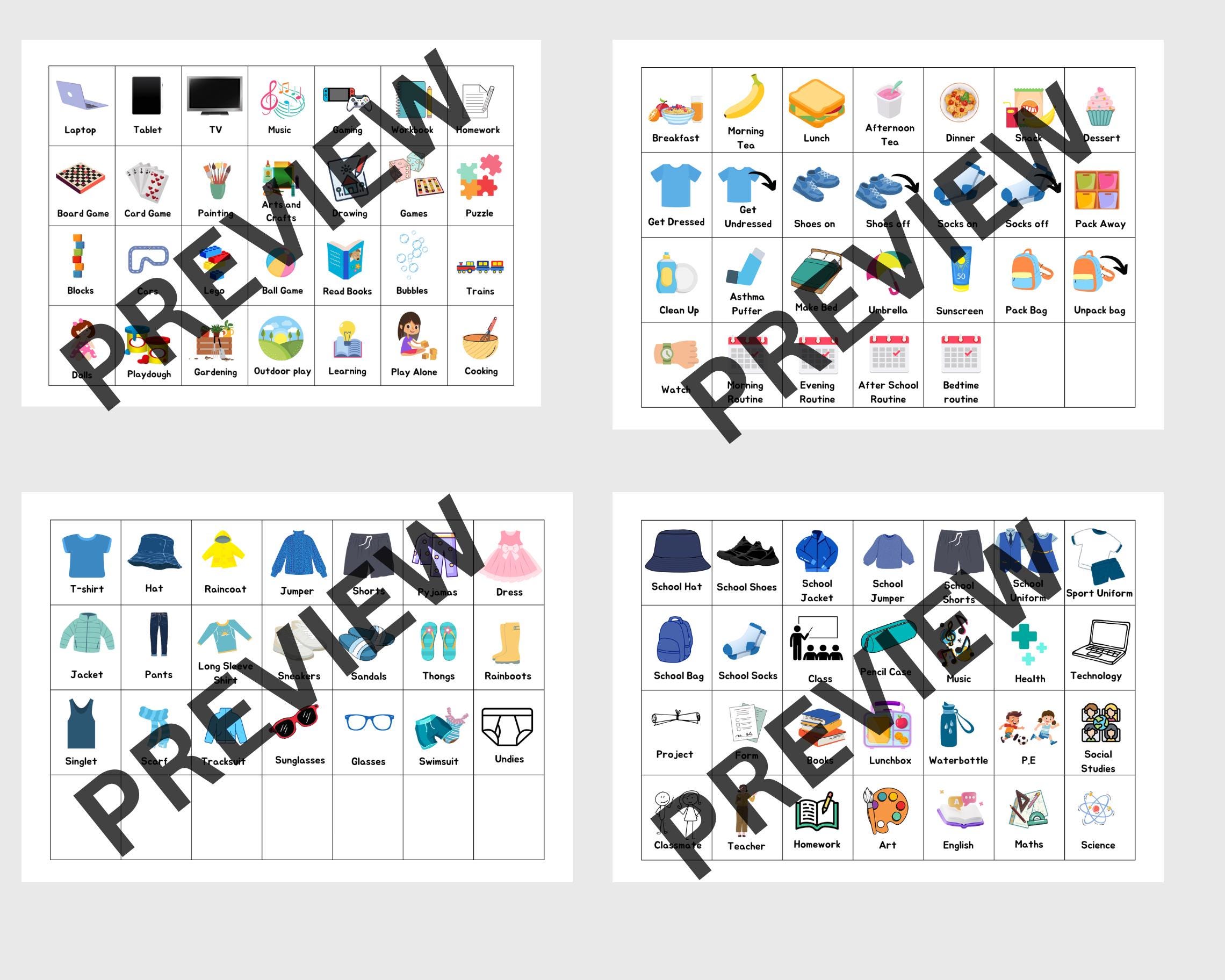 Visual Schedule Printable | Weekly Schedule | | Routines | Autism ...