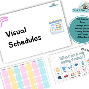 Calendrier visuel imprimable | Programme hebdomadaire |  | Routines | Ressources sur l'autisme | Soutien aux enfants autistes | Routine | Planificateur de repas | Routine