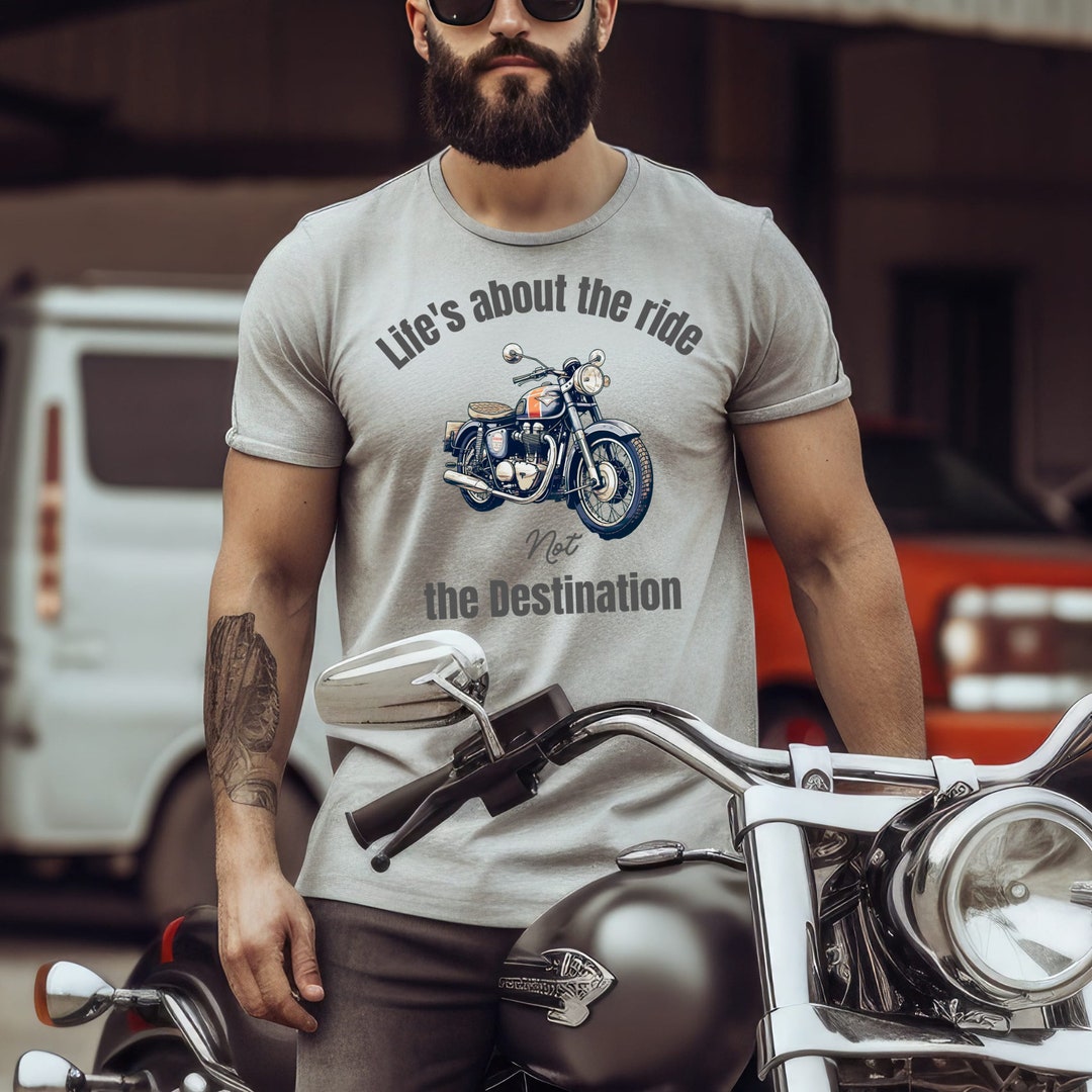 T-Shirt Homme Café Racer Moto - Style Vintage Motard - 100% Coton Qualité Premium