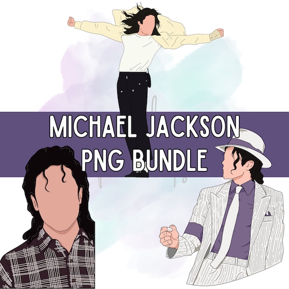 Michael Jackson PNG Bundle, Michael Jackson Stickers and Stamps, Faceless Portraits, Digital Illustrations, Digital Clip Art, Music Artist.