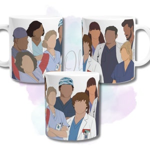 Grey’s Anatomy Mug, Original Grey’s Anatomy Cast, Greys Anatomy Gifts, Coffee Mug Gifts, Birthday Gift Ideas, Greys Anatomy Fans.