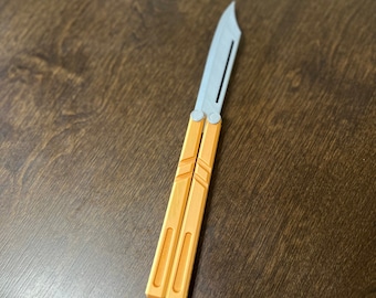 Cuchillo de entrenamiento Balisong/Butterfly impreso en 3D ABS/PLA duradero