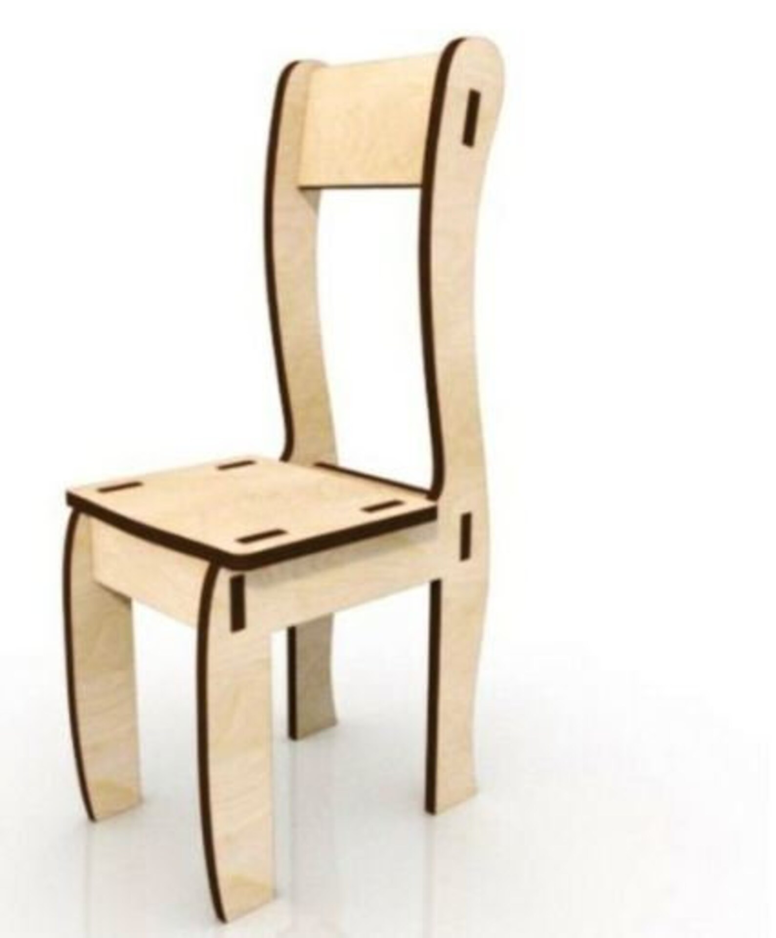 Wood Chair, Chair Cnc, Dxf Files, Cnc Furniture, Chair Files for Wood