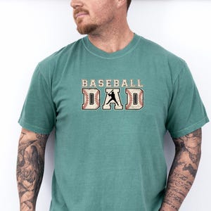 Comfort Colors® Baseball Dad Shirt,Game Day Baseball Dad Gift,Coach Dad Tee,Sports Dad T-Shirt,Father’s Day Gift for Baseball Dads