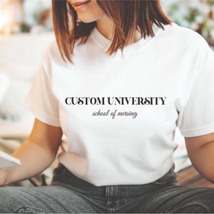 Custom College Shirt, Custom University Name Shirt, Custom University Name  Tee, College Gifts, Personalized Shirt, School Shirt