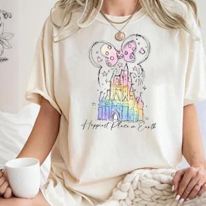 Comfort Colors® Happiest Place on Earth Sweatshirt, Magic Kingdom T-Shirt, Disney Castle Shirt, Magical World Shirt, Disney World Shirt