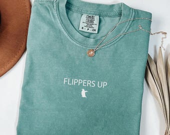 Comfort Colors® Flippers Up Penguins Shirt, Funny Anti Trump Tee, Political Protest Penguin T-Shirt,Liberal Humor Gift,Resist Tariffs Shirt