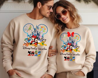 Custom Disney Sweatshirt, Disney Couple Hoodie, Disney Hoodie,Disney Trip 2025, Custom Disney Hoodie, Magical Kingdom, Family Vacation 2025
