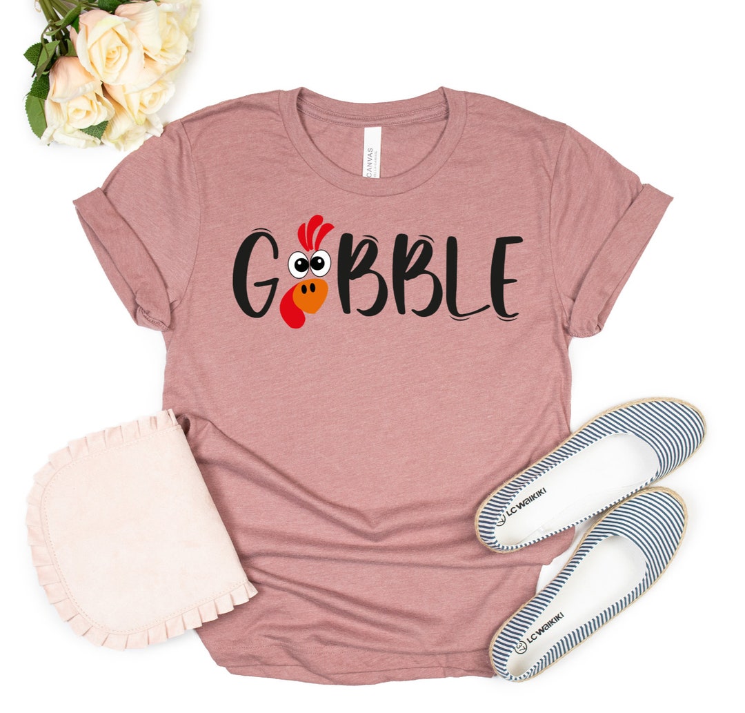 Funny Thanksgiving T-Shirt Gobble Turkey Holiday Tee