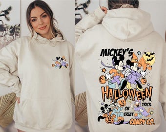 Disney Mickey’s Halloween Trick or Treat Candy Co. Shirt, Mickey's Not So Scary Party ,Comfort Colors®Disneyland Halloween Family Party Gift