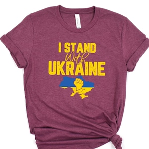 I Stand With Ukraine T-Shirt, Free Ukraine, Support Ukraine Shirt, Ukrainian Gifts, Ukraine Flag Men Tee, Zelensky Tee, Ukrainian Women Tee