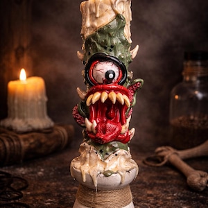 Devil Candle | Fantasy green monster props