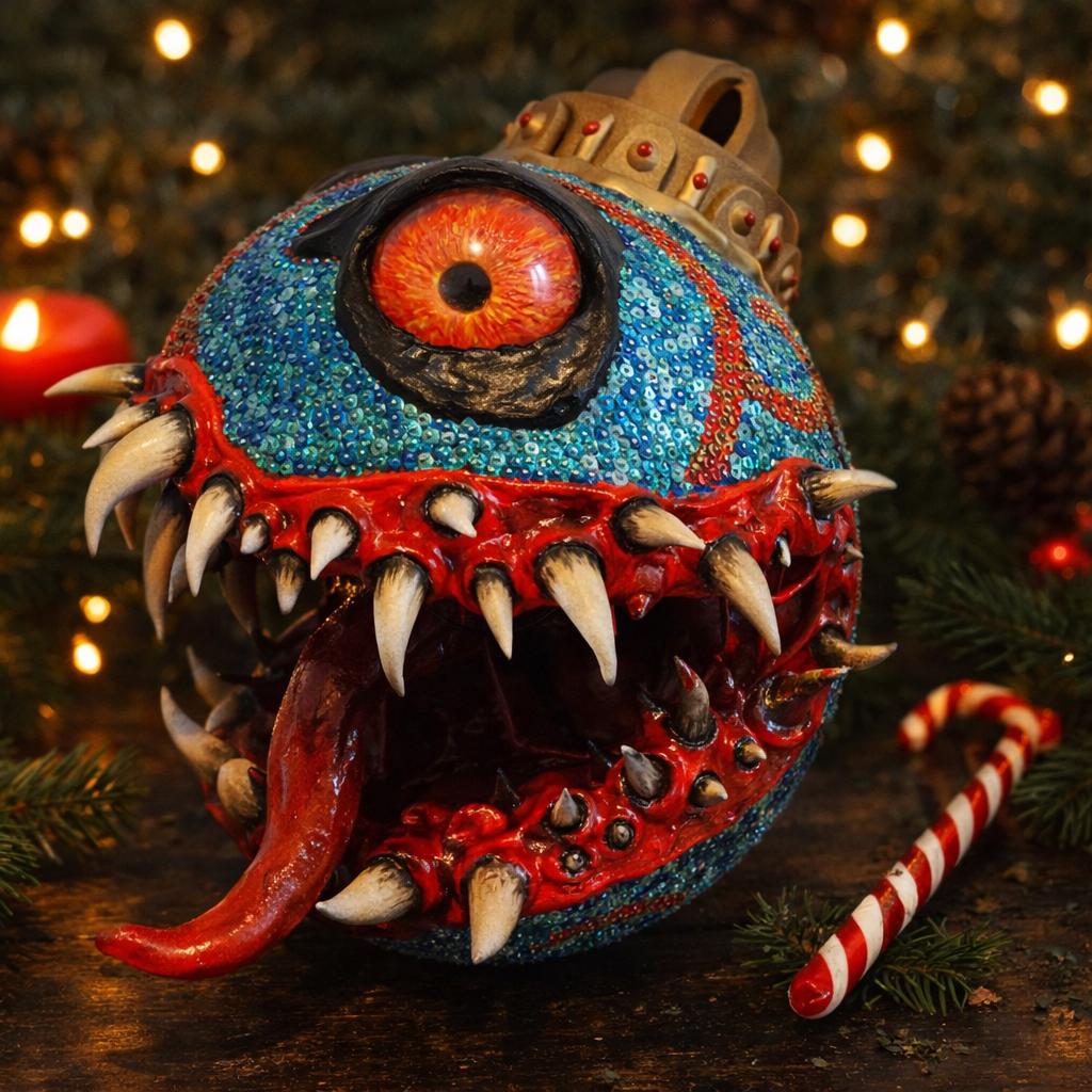 CHRISTMAS BALL MONSTER | Horror Props | Lambert Du Décor Créative