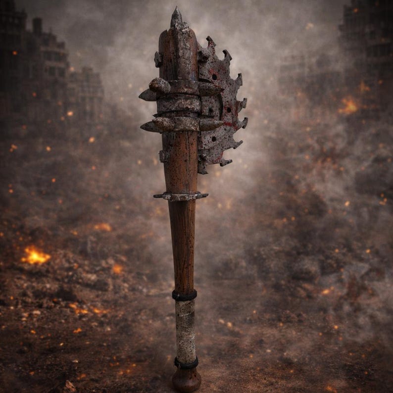 Post-apocalyptic Bat – Foam LARP Weapon – Mad Max-style Spiked Bat ...