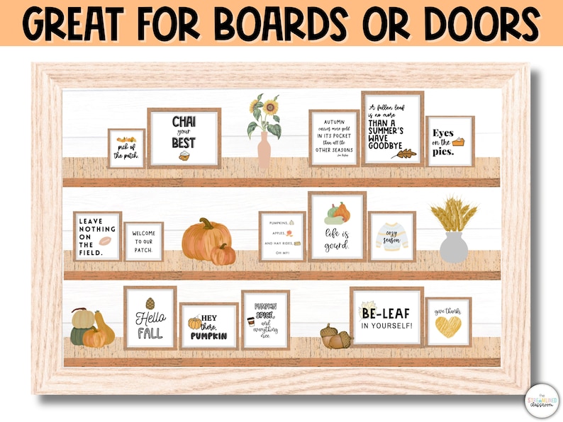 Puede incluir: Un conjunto de 12 carteles imprimibles con tem&aacute;tica oto&ntilde;al con varias citas e ilustraciones inspiradas en el oto&ntilde;o. Los carteles presentan calabazas, hojas y otras im&aacute;genes oto&ntilde;ales. Los carteles son perfectos para decorar un aula, un hogar o una oficina para la temporada de oto&ntilde;o.