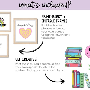 Motivational Quotes Bulletin Board Kit or Classroom Door - Editable ...