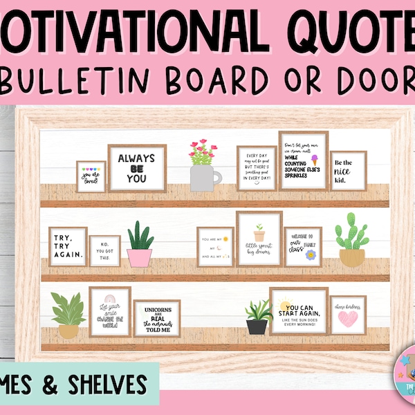 Motivational Quotes Bulletin Board or Classroom Door