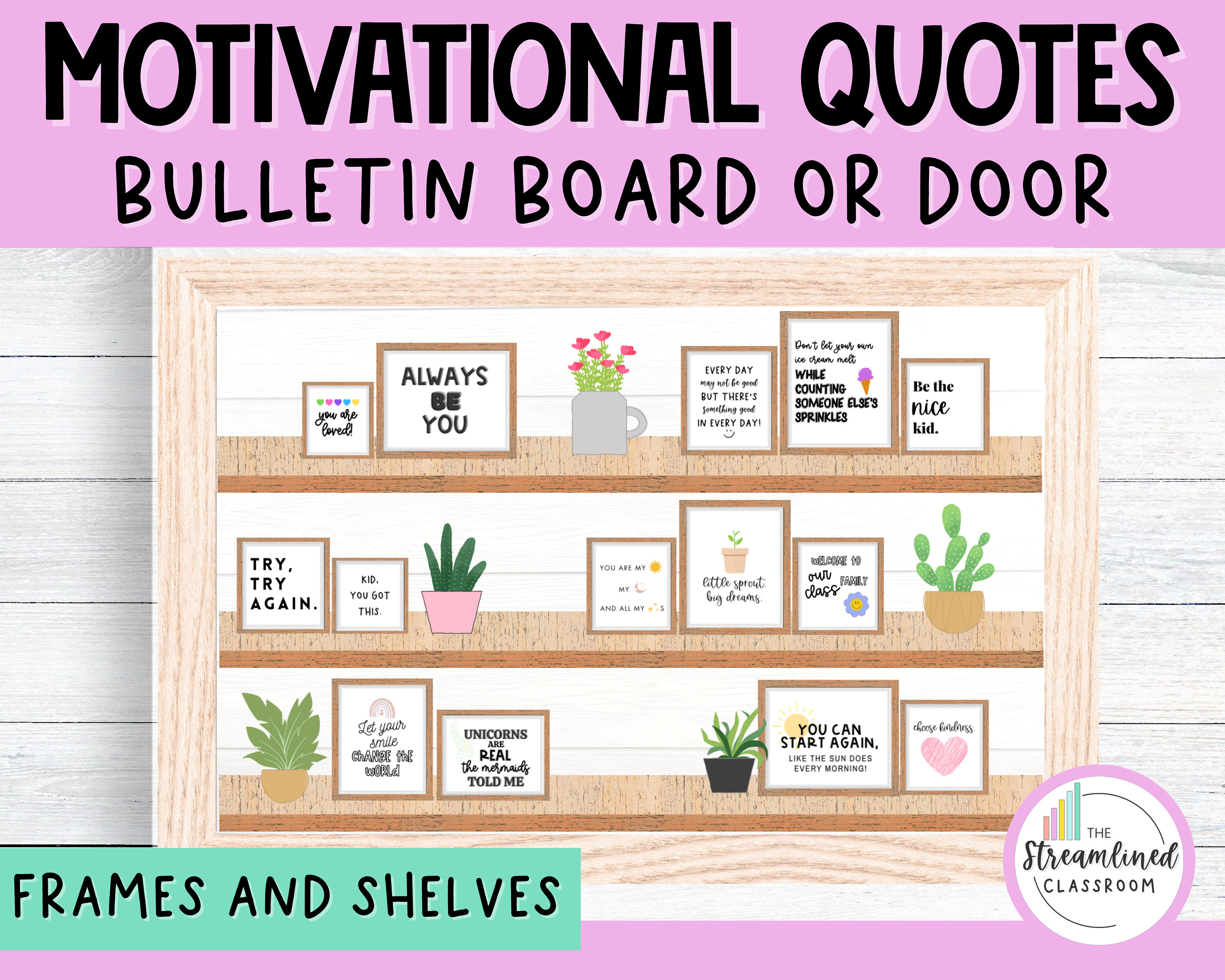 Motivational Quotes Bulletin Board or Classroom Door Etsy