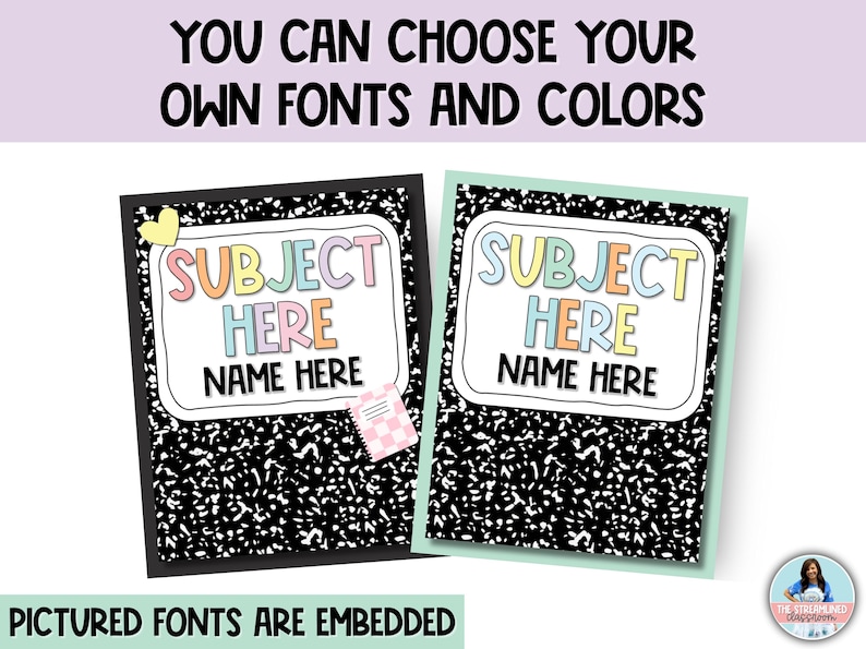 Folder Covers for Homework, Subject, or Take Home Folders - Student and ...