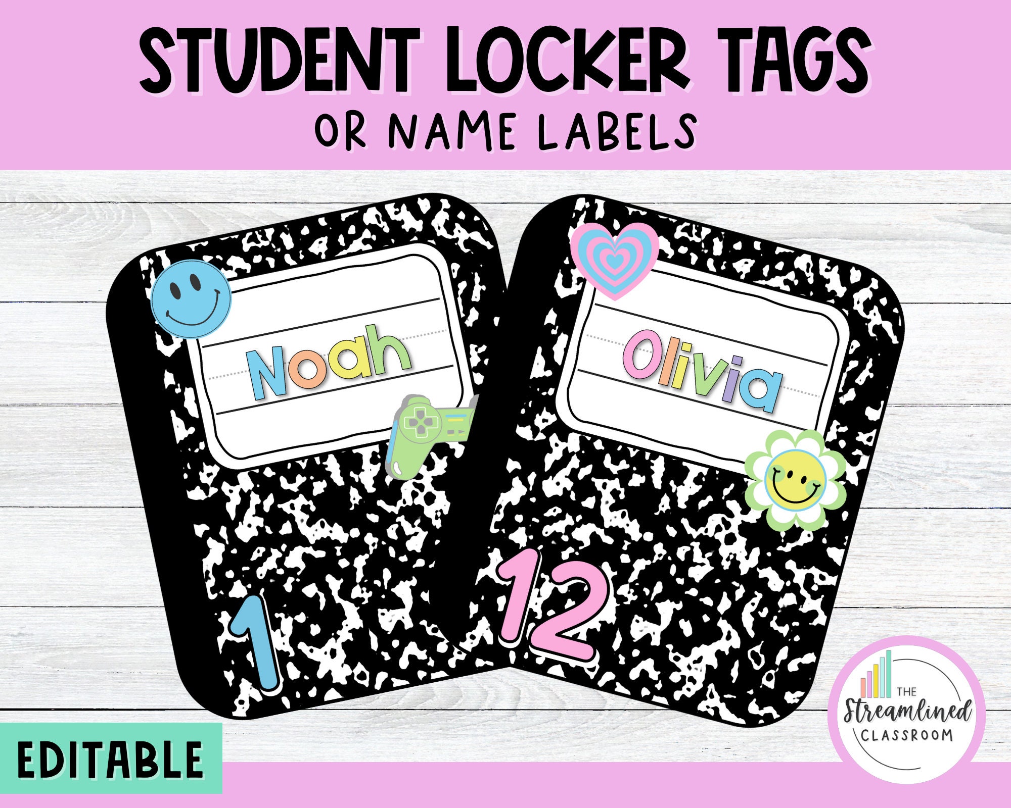 👉 Name Labels for Kids Pack, Primary Resources