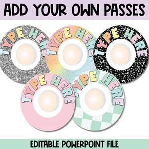 Hall Pass System for Push, Puck, or Tap Lights - Pastel Classroom Decor ...