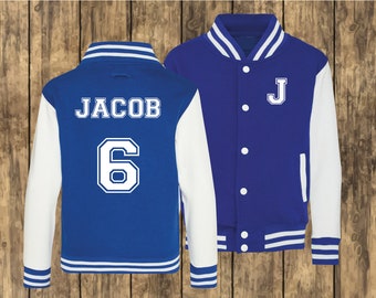 Personalised Kids Varsity Jacket | Boys | Girls | Name | Initial | Varsity