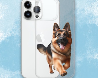 German Shepherd Clear Case for iPhone, Cute Dog iPhone case