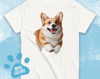 Unisex Corgi shirt, Cute Dog shirt, Pembroke Welsh corgi t-shirt
