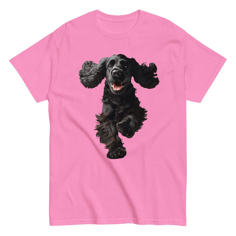 Unisex Black Cocker Spaniel shirt, Cute Dog shirt, Aesthetic t-shirt