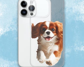 Cavalier King Charles Spaniel Clear Case for iPhone, Cute Dog iPhone case