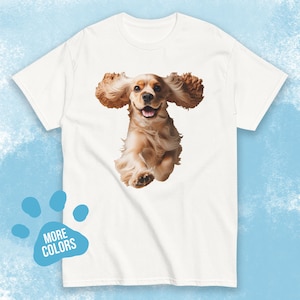 Unisex Cocker Spaniel shirt, Cute Dog shirt, Aesthetic t-shirt