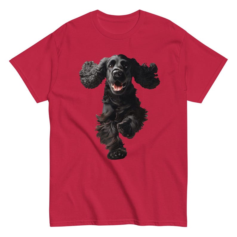 Unisex Black Cocker Spaniel shirt, Cute Dog shirt, Aesthetic t-shirt