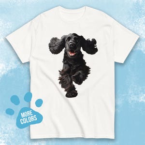 Unisex Black Cocker Spaniel shirt, Cute Dog shirt, Aesthetic t-shirt