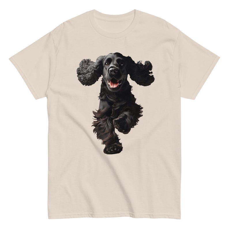 Unisex Black Cocker Spaniel shirt, Cute Dog shirt, Aesthetic t-shirt