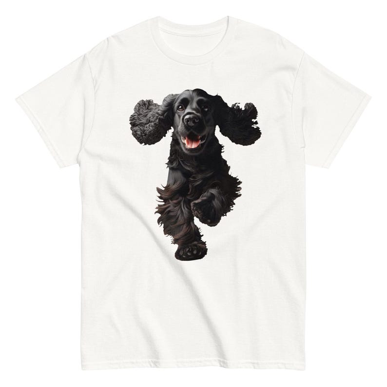 Unisex Black Cocker Spaniel shirt, Cute Dog shirt, Aesthetic t-shirt